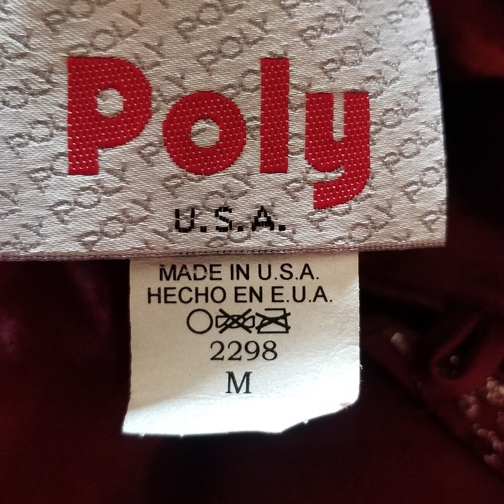 Poly USA Womens Burgundy Full Length Gown Size M - Picture 3 of 9